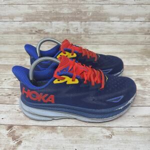 Hoka One One Clifton 9 Wide 1132210-BBDGB Blue Running Shoes Men's Size 7EE